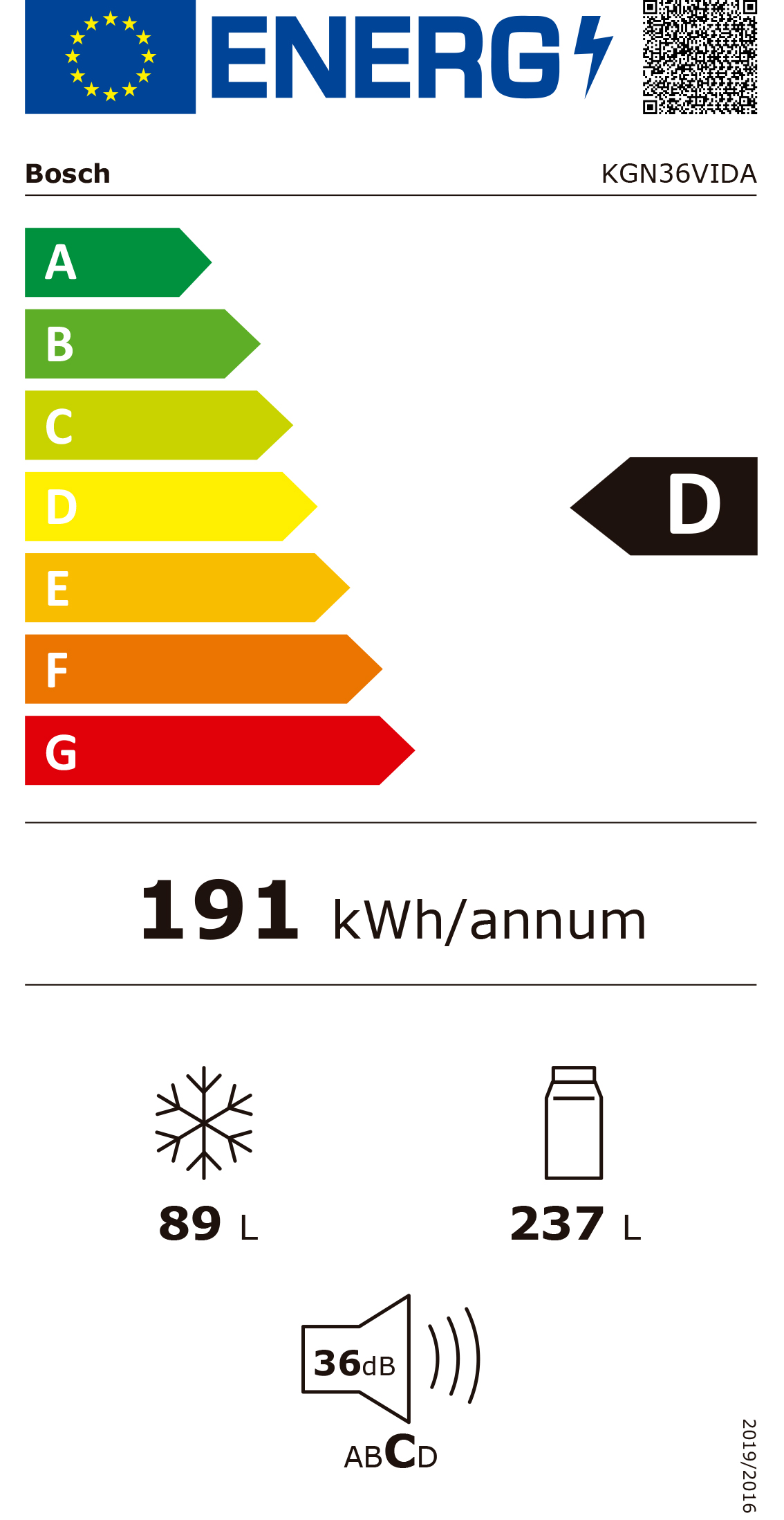 Frigorífico Bosch KGN36VIDA - Imagen 2